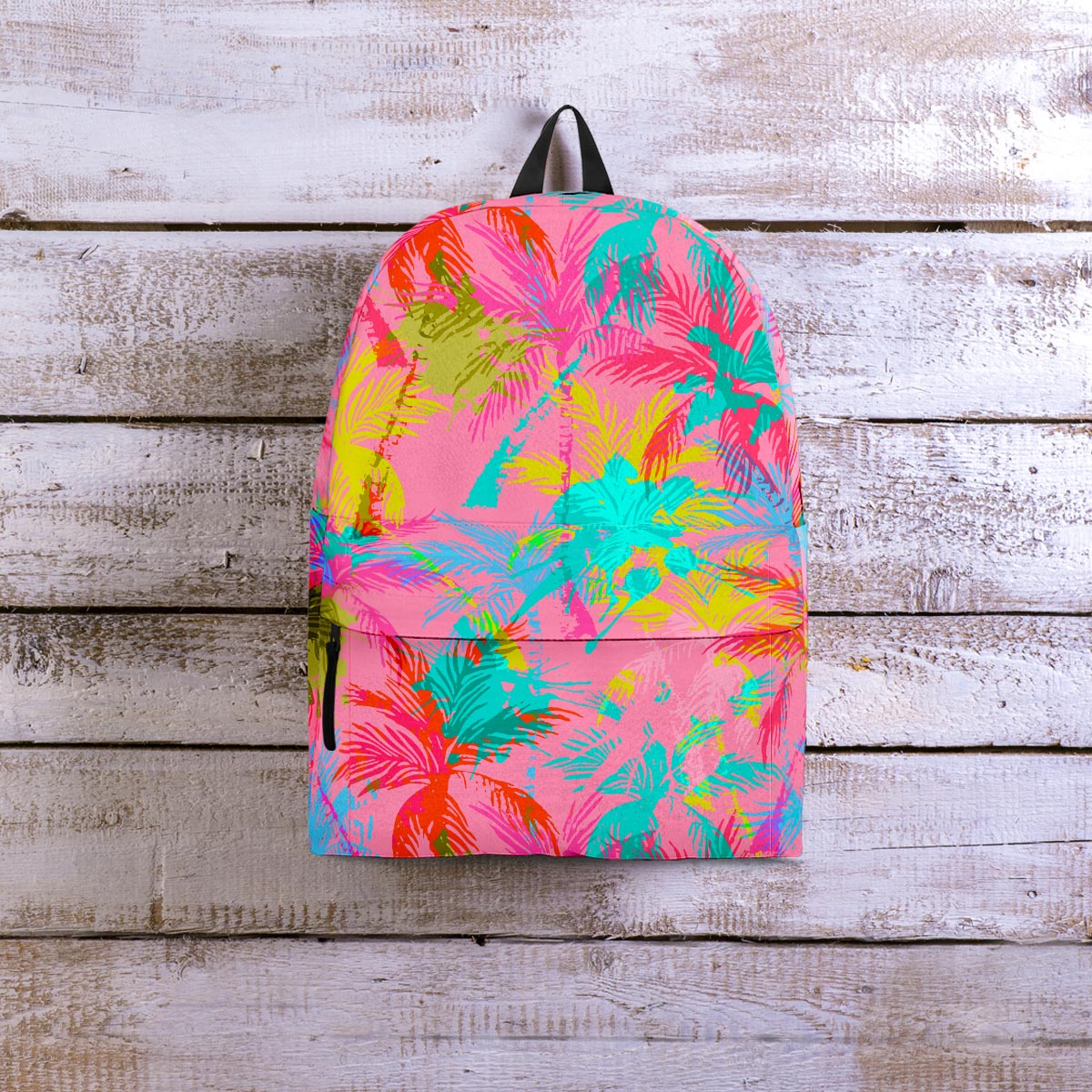 Colorful Palm Tree Hawaiian Print Backpack-grizzshop