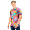 Colorful Palm Tree Hawaiian Print Men T Shirt-grizzshop