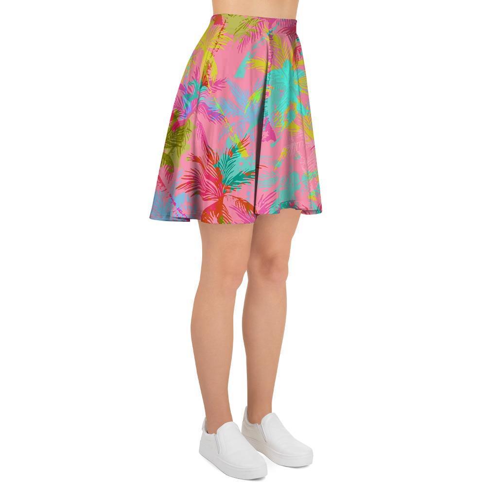 Colorful Palm Tree Hawaiian Print Women's Skirt-grizzshop