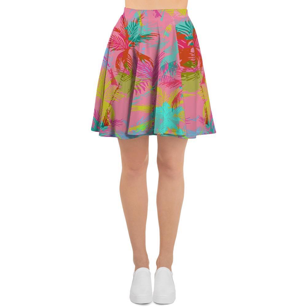 Colorful Palm Tree Hawaiian Print Women's Skirt-grizzshop