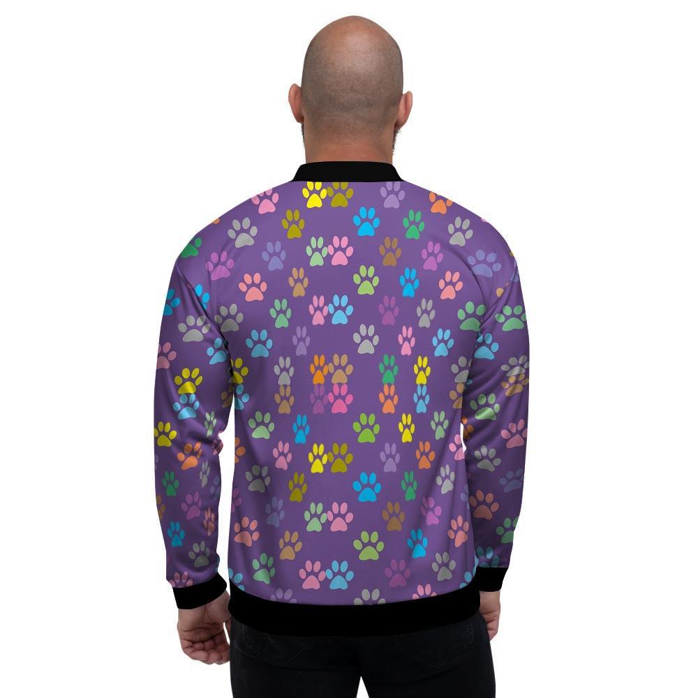 Colorful Paw Men's Bomber Jacket-grizzshop