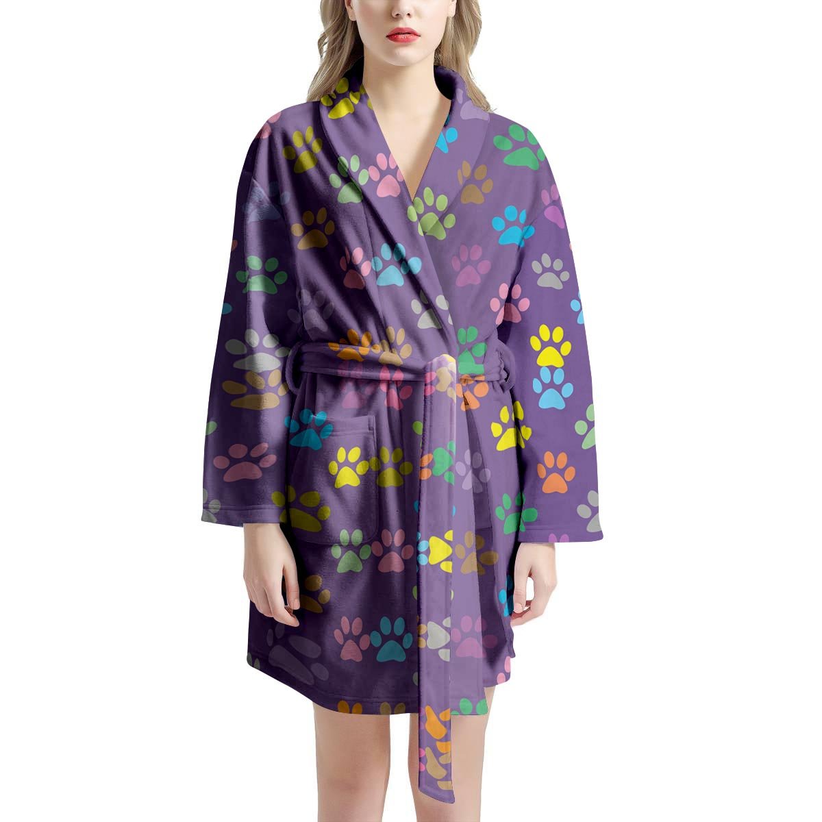 Colorful Paw Women's Robe-grizzshop