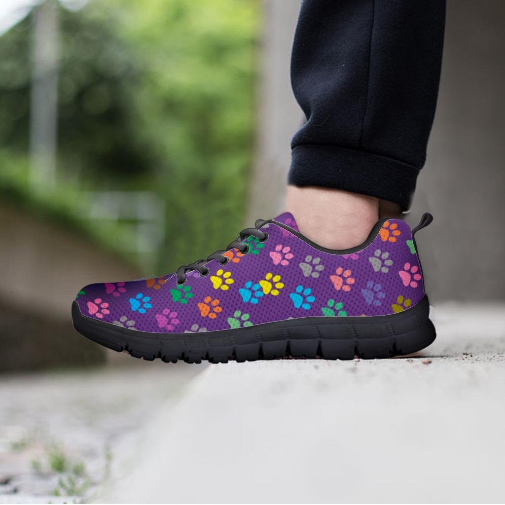 Colorful Paw Women's Sneakers-grizzshop