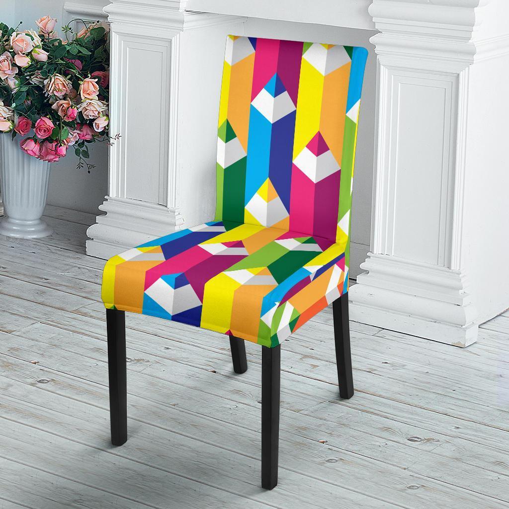 Colorful Pencil Pattern Print Chair Cover-grizzshop