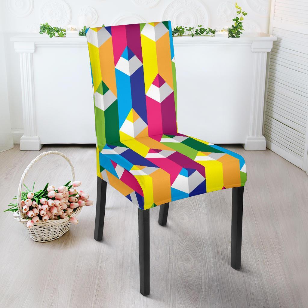 Colorful Pencil Pattern Print Chair Cover-grizzshop