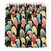 Colorful Penguin Pattern Print Duvet Cover Bedding Set-grizzshop