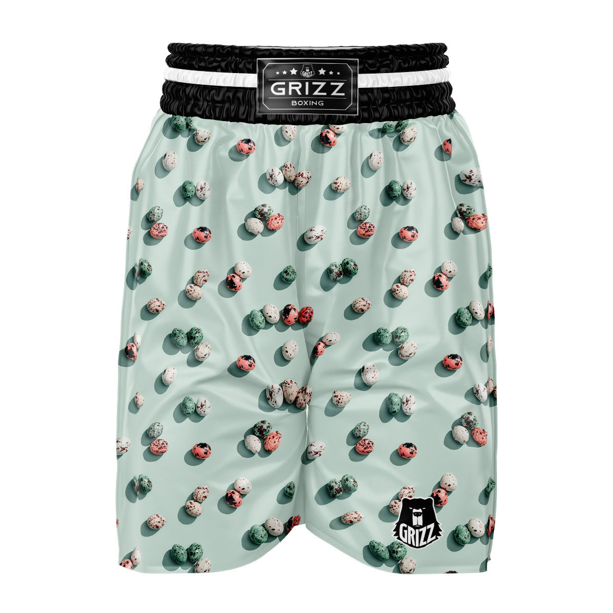 Colorful Pile Of Easter Eggs Print Pattern Boxing Shorts-grizzshop