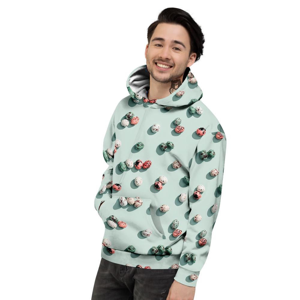 Colorful Pile Of Easter Eggs Print Pattern Men's Hoodie-grizzshop