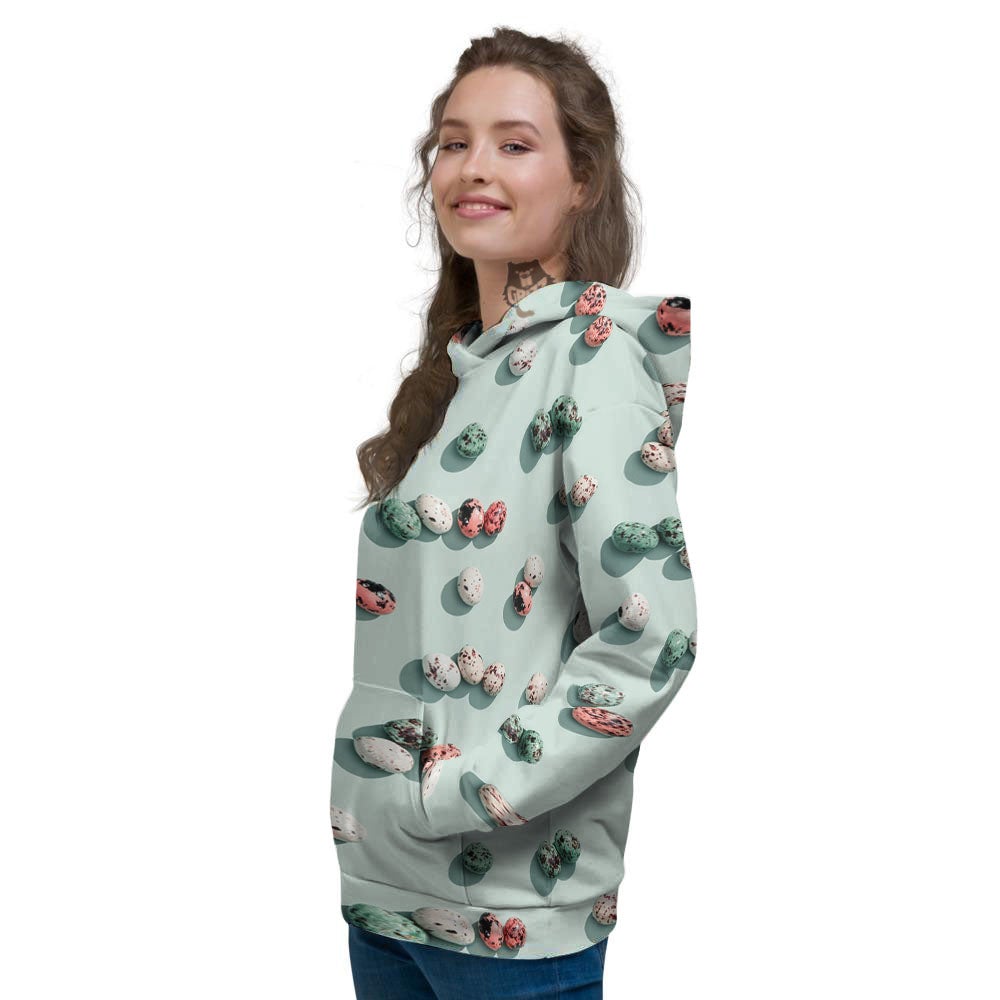 Colorful Pile Of Easter Eggs Print Pattern Women's Hoodie-grizzshop