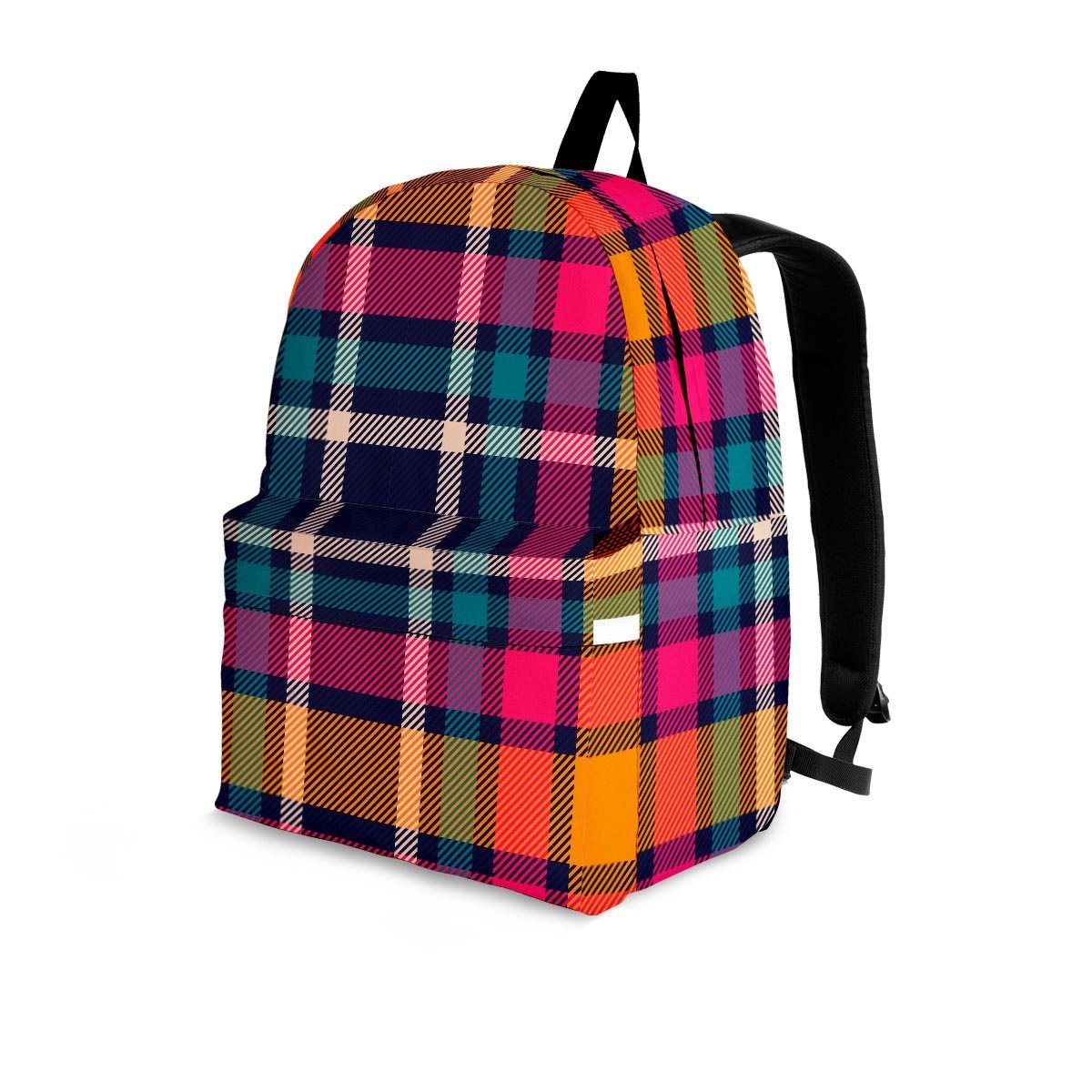 Colorful Plaid Tartan Backpack-grizzshop