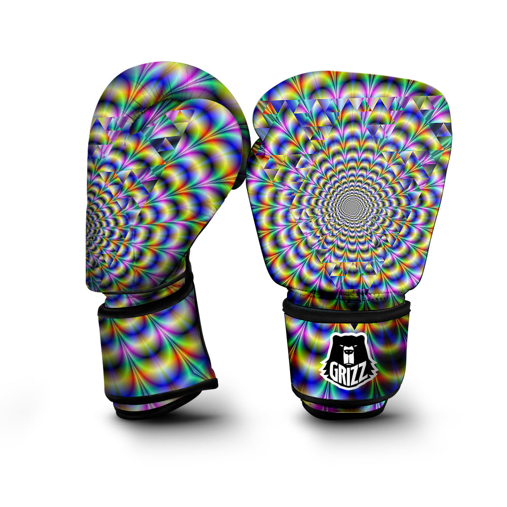 Colorful Psychedelic And Triangle Print Boxing Gloves-grizzshop