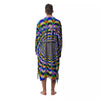Colorful Psychedelic And Triangle Print Men's Robe-grizzshop