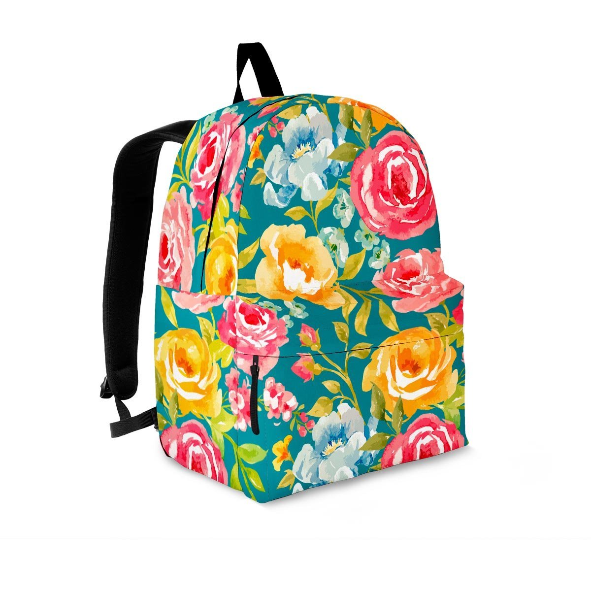 Colorful Rose Flower Backpack-grizzshop