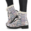 Colorful Sloth Pattern Print Comfy Winter Boots-grizzshop