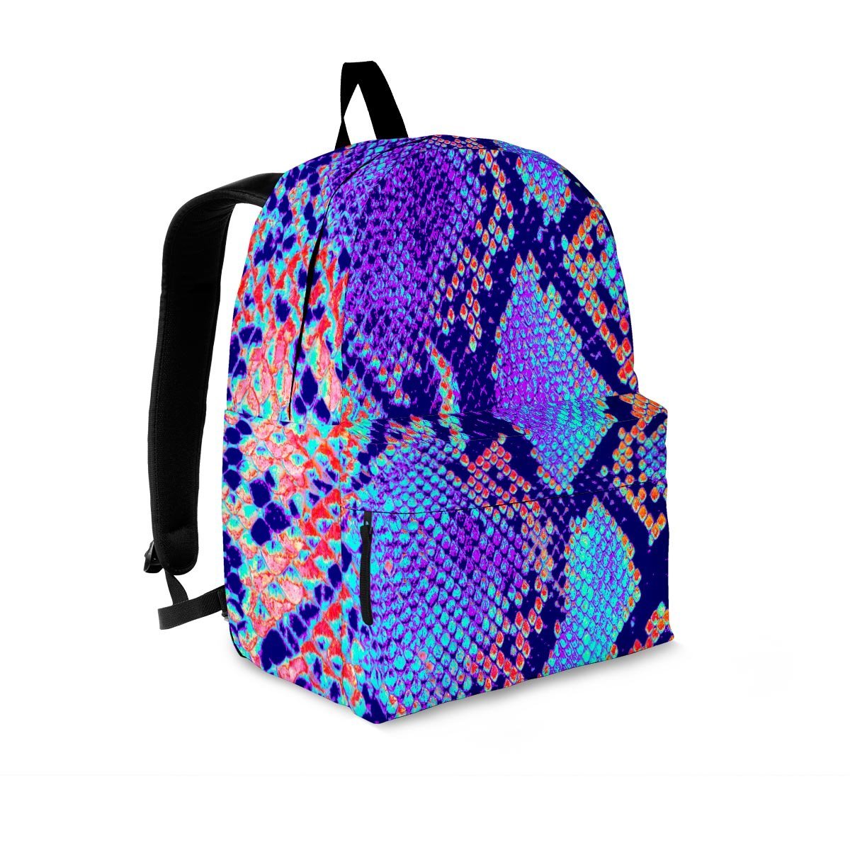 Colorful Snakeskin Print Backpack-grizzshop