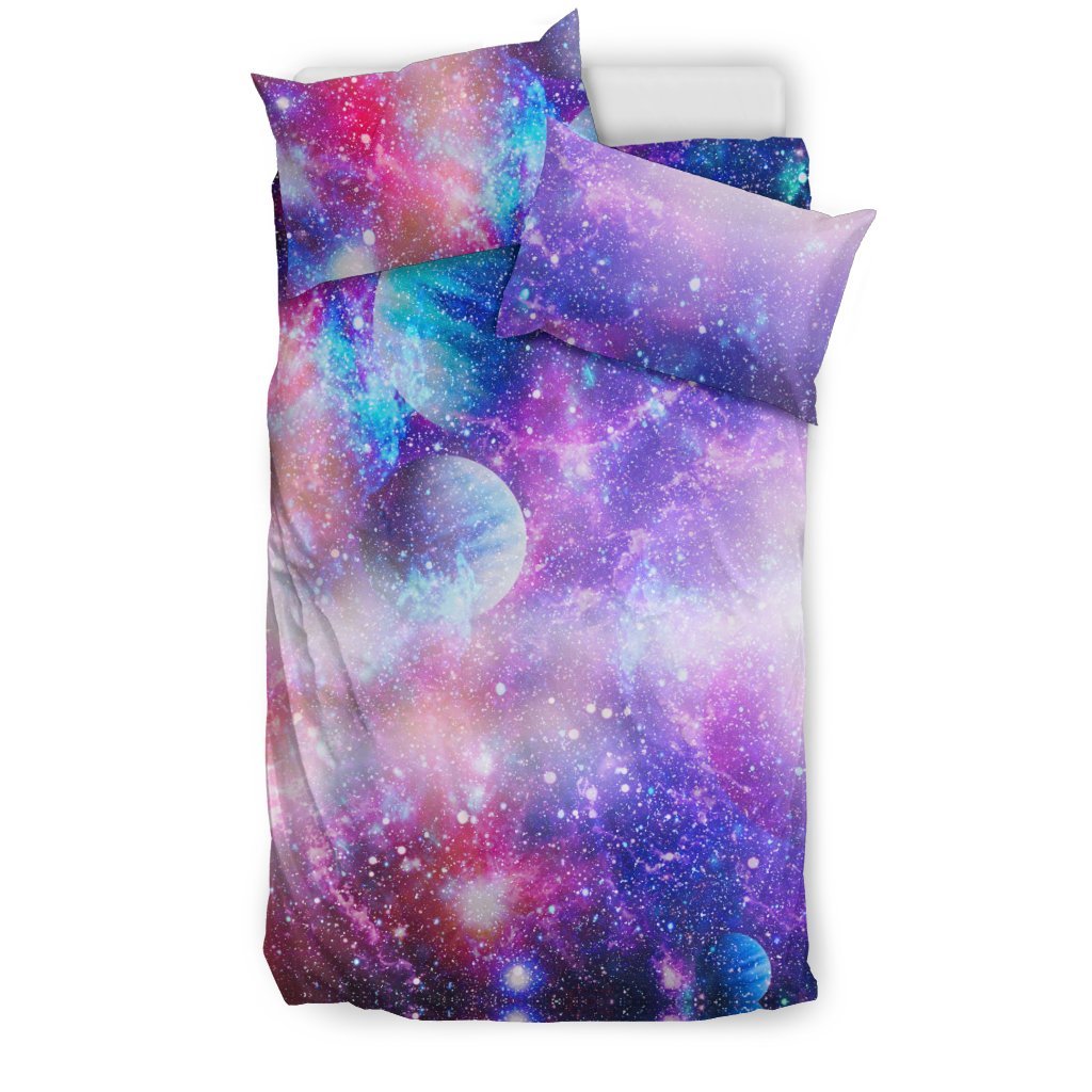 Colorful Star Galaxy Space Print Duvet Cover Bedding Set-grizzshop