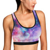 Colorful Star Galaxy Space Print Women Sports Bra-grizzshop