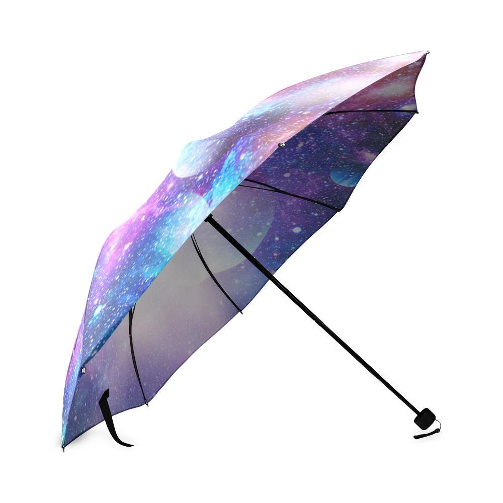 Colorful Star Galxay Space Print Foldable Umbrella-grizzshop