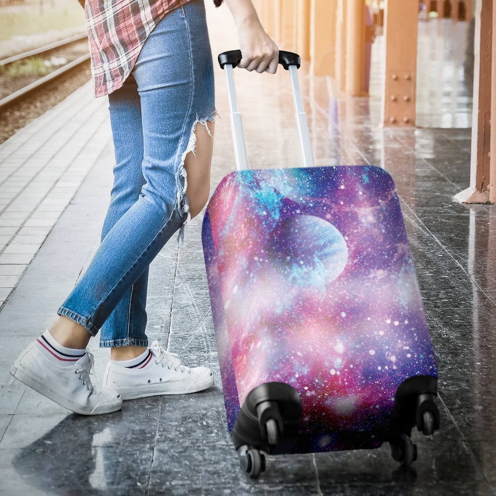 Colorful Star Galxay Space Print Luggage Cover Protector-grizzshop