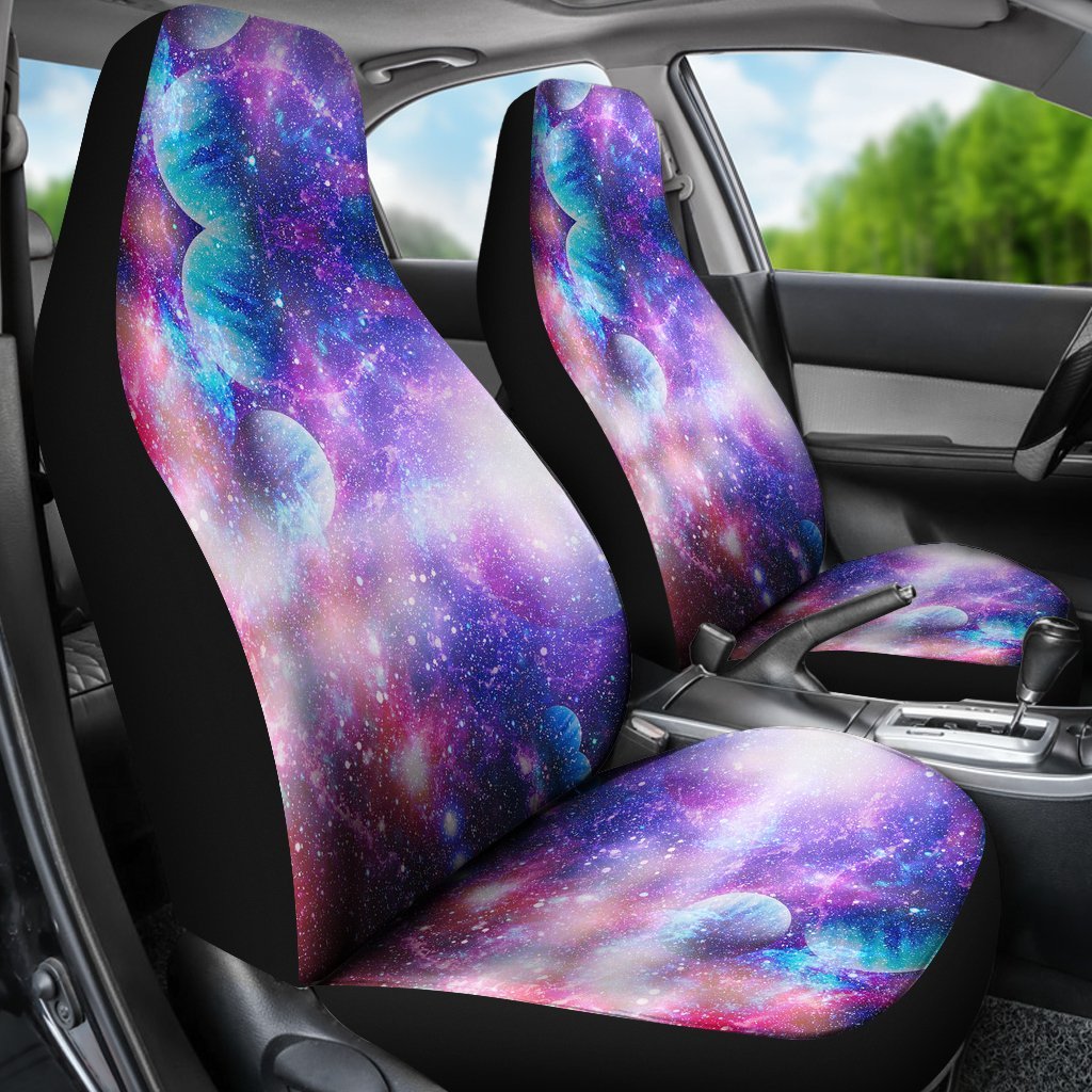 Colorful Star Galxay Space Print Universal Fit Car Seat Cover-grizzshop