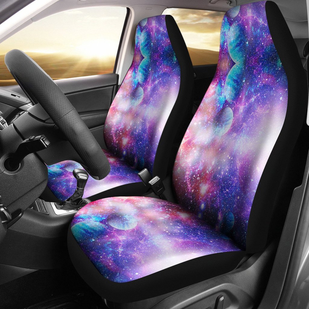 Colorful Star Galxay Space Print Universal Fit Car Seat Cover-grizzshop