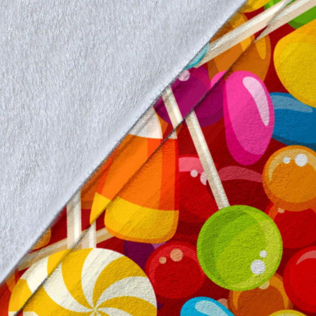 Colorful Candy Pattern Print Blanket-grizzshop