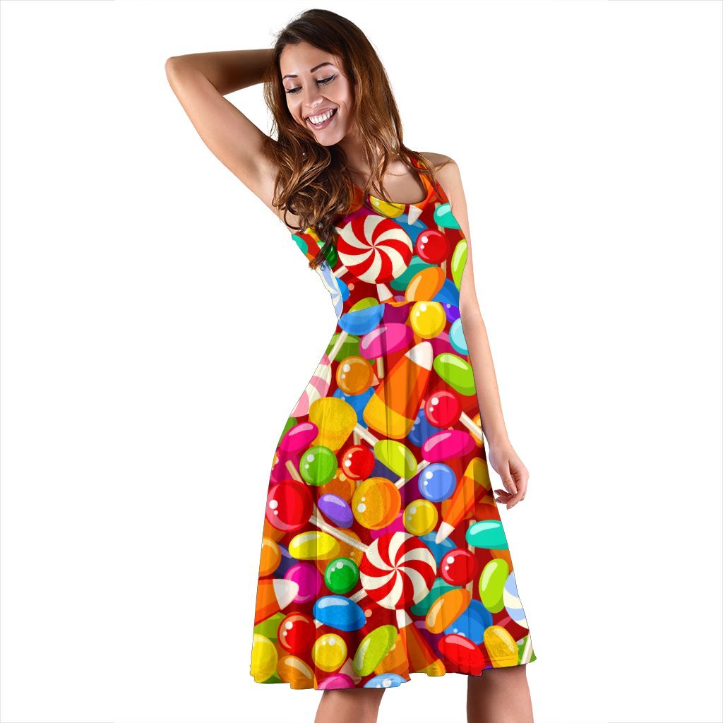 Colorful Candy Pattern Print Dress-grizzshop
