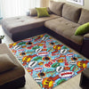 Comic Book Strip Pattern Print Floor Mat-grizzshop