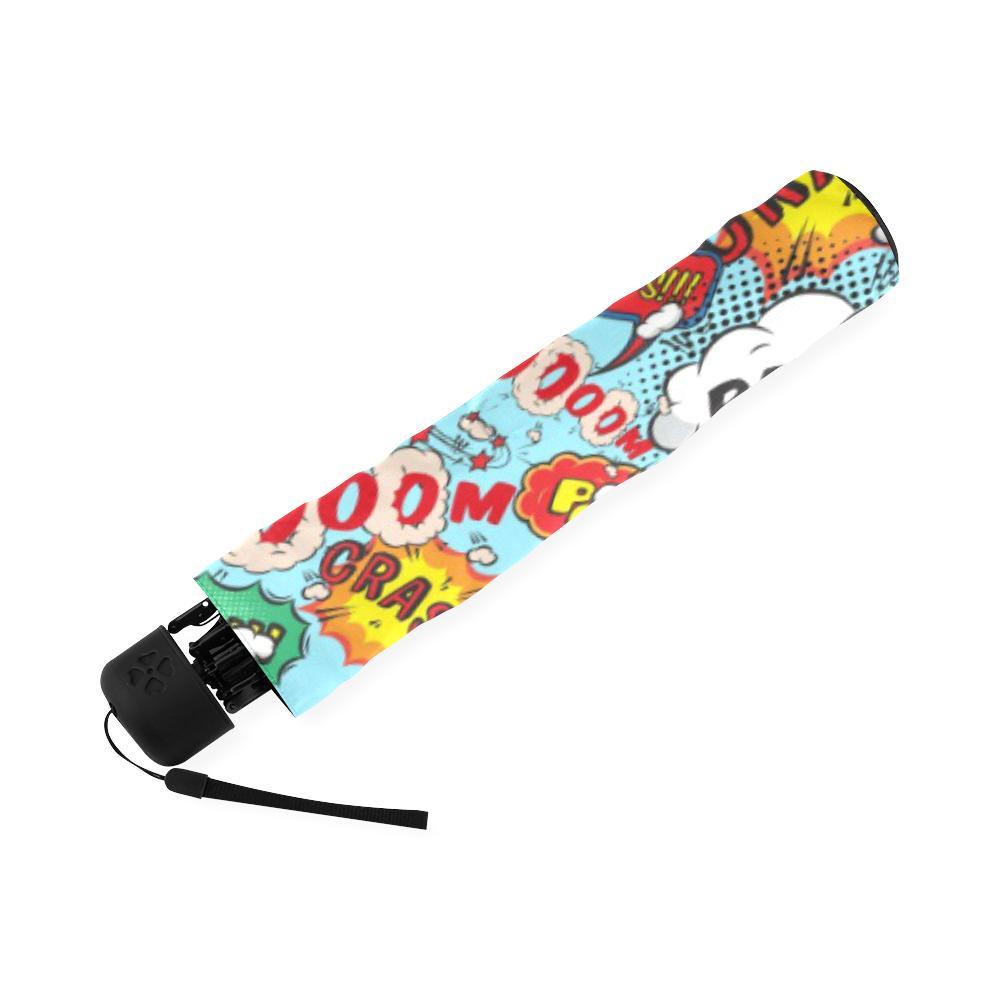 Comic Book Strip Pattern Print Foldable Umbrella-grizzshop