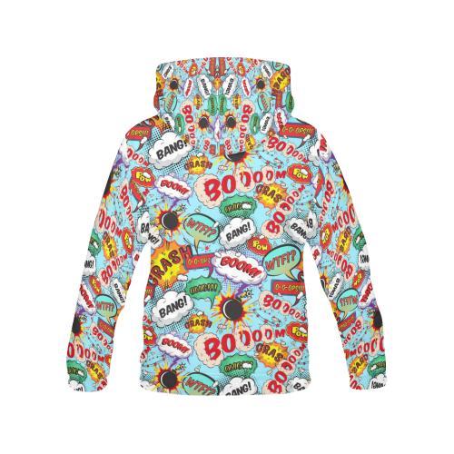 Comic Book Strip Pattern Print Men Pullover Hoodie-grizzshop