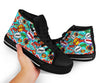 Comic Book Strip Pattern Print Men Women's High Top Shoes-grizzshop