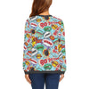 Comic Book Strip Pattern Print Women's Sweatshirt-grizzshop