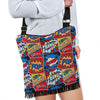 Comic Strip Book Pattern Print Crossbody Bags-grizzshop