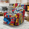 Comic Strip Book Pattern Print Recliner Cover-grizzshop