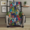 Comics Monsters Graffiti Print Pattern Armchair Protector-grizzshop