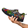 Comics Monsters Graffiti Print Pattern Black Sneaker-grizzshop