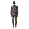 Comics Monsters Graffiti Print Pattern Men's Pajamas-grizzshop