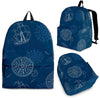 Compass Direction Pattern Print Backpack-grizzshop