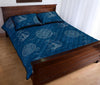 Compass Direction Pattern Print Bed Set Quilt-grizzshop