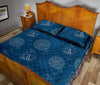 Compass Direction Pattern Print Bed Set Quilt-grizzshop