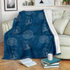 Compass Direction Pattern Print Blanket-grizzshop