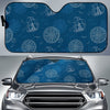 Compass Direction Pattern Print Car Sun Shade-grizzshop