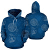 Compass Direction Pattern Print Men Women Pullover Hoodie-grizzshop