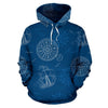 Compass Direction Pattern Print Men Women Pullover Hoodie-grizzshop