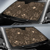 Compass Map Pattern Print Car Sun Shade-grizzshop