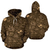 Compass Map Pattern Print Men Women Pullover Hoodie-grizzshop