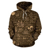 Compass Map Pattern Print Men Women Pullover Hoodie-grizzshop