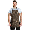 Compass Map Pattern Print Men's Apron-grizzshop