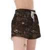 Compass Map Pattern Print Women's Shorts-grizzshop