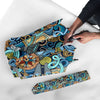 Compass Pattern Print Automatic Foldable Umbrella-grizzshop